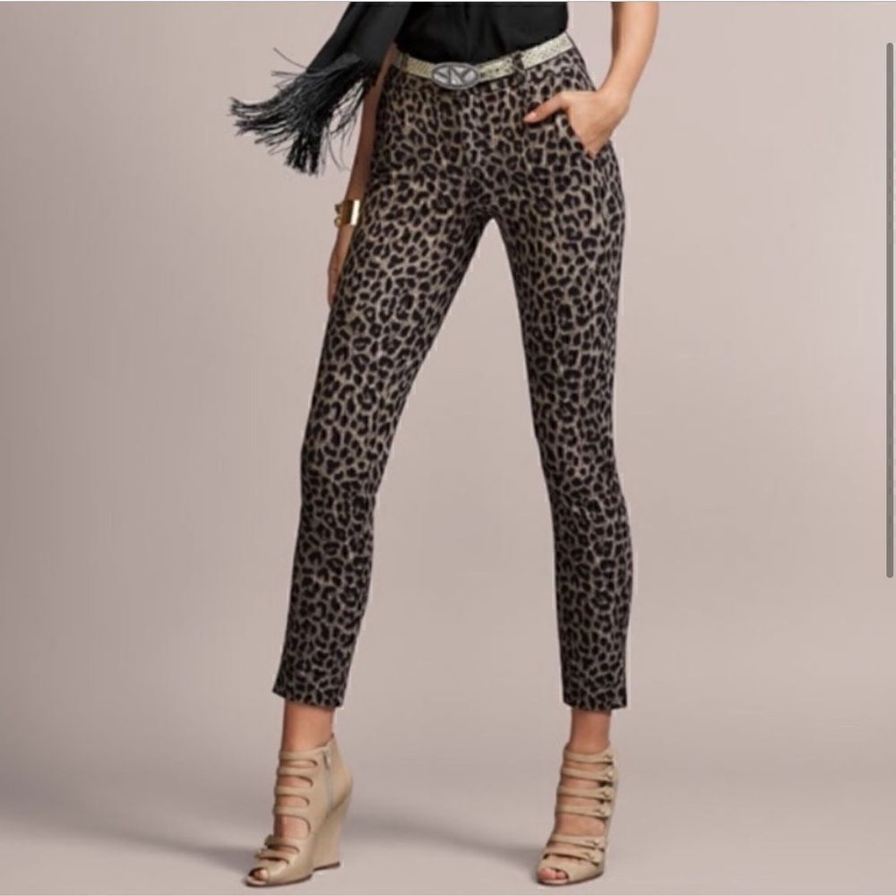 CABI Leopard Trouser Ankle Pants